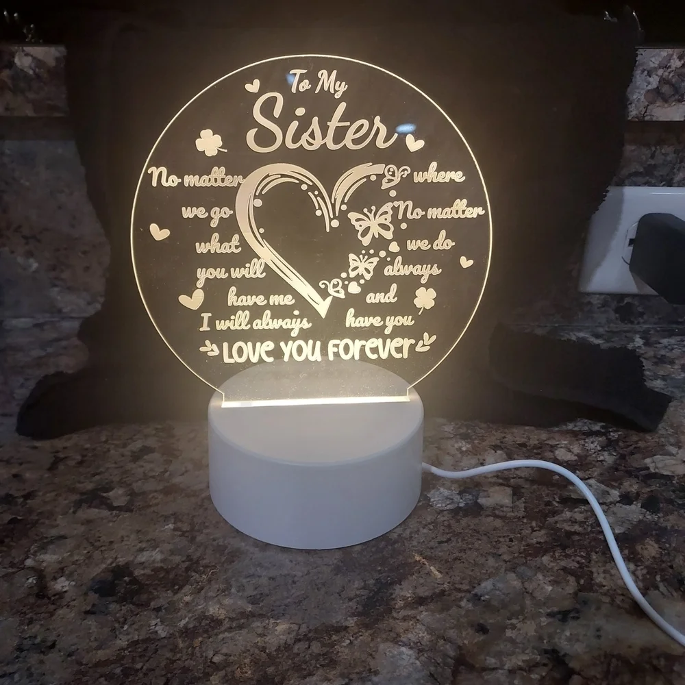 Source Unknown LED Heart Plaque - White